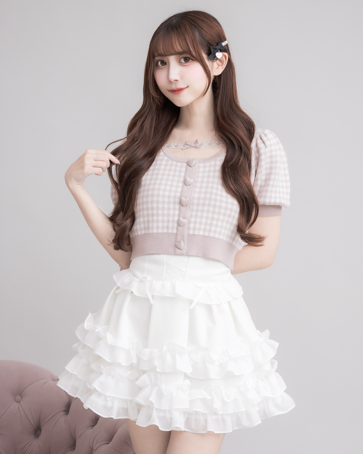 コルセットボリュームフリルスカート – pium