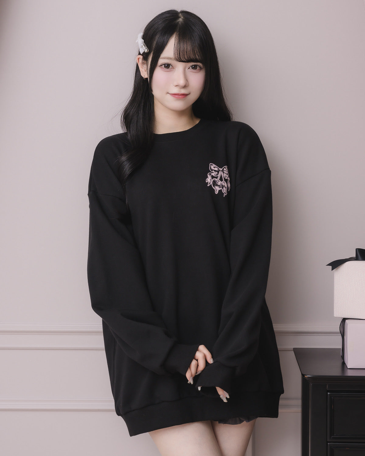 pium melty cupcake オーバーサイズスウェット