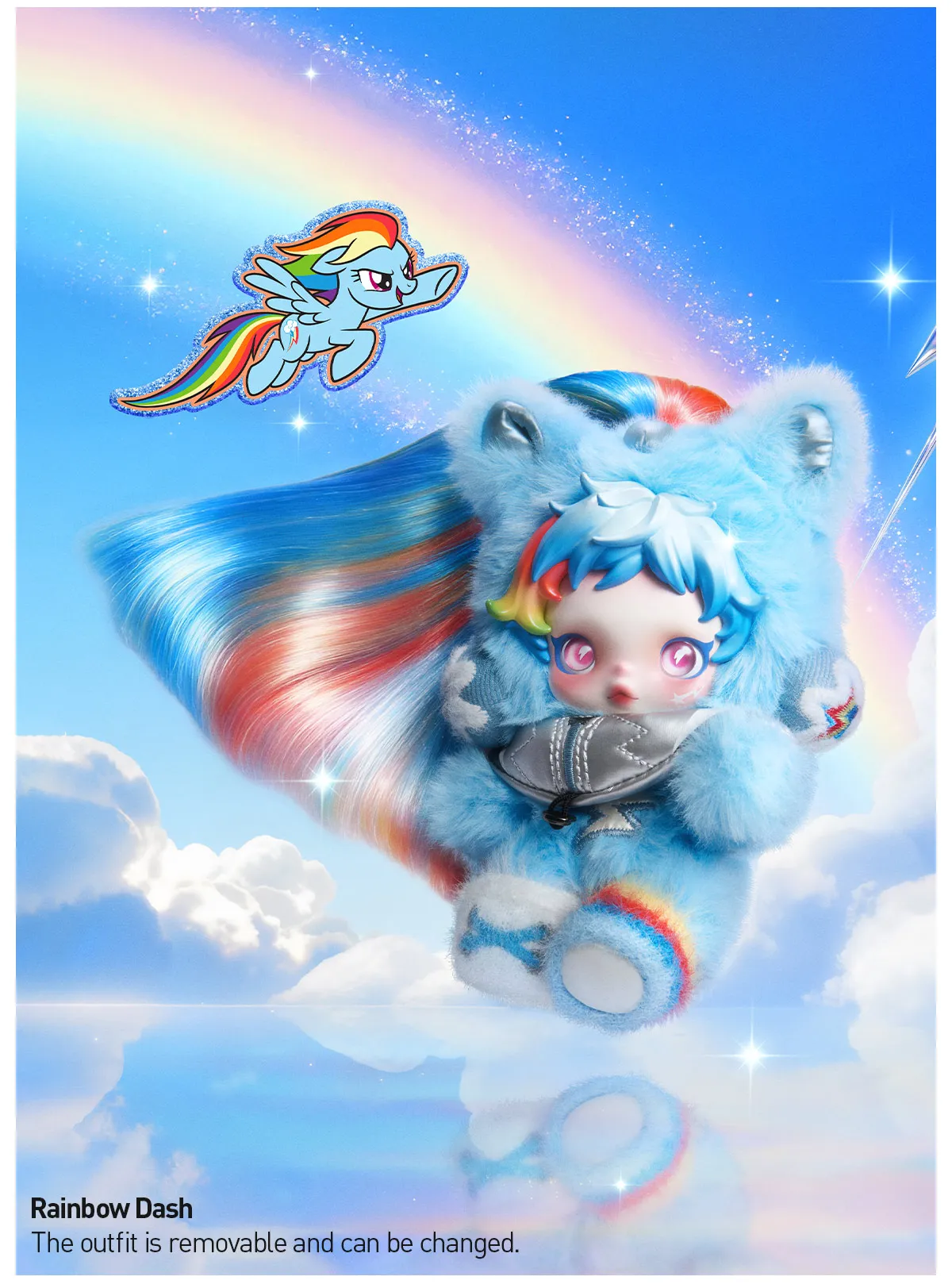 Hot】SKULLPANDA × My Little Pony Series Plush Blind Box