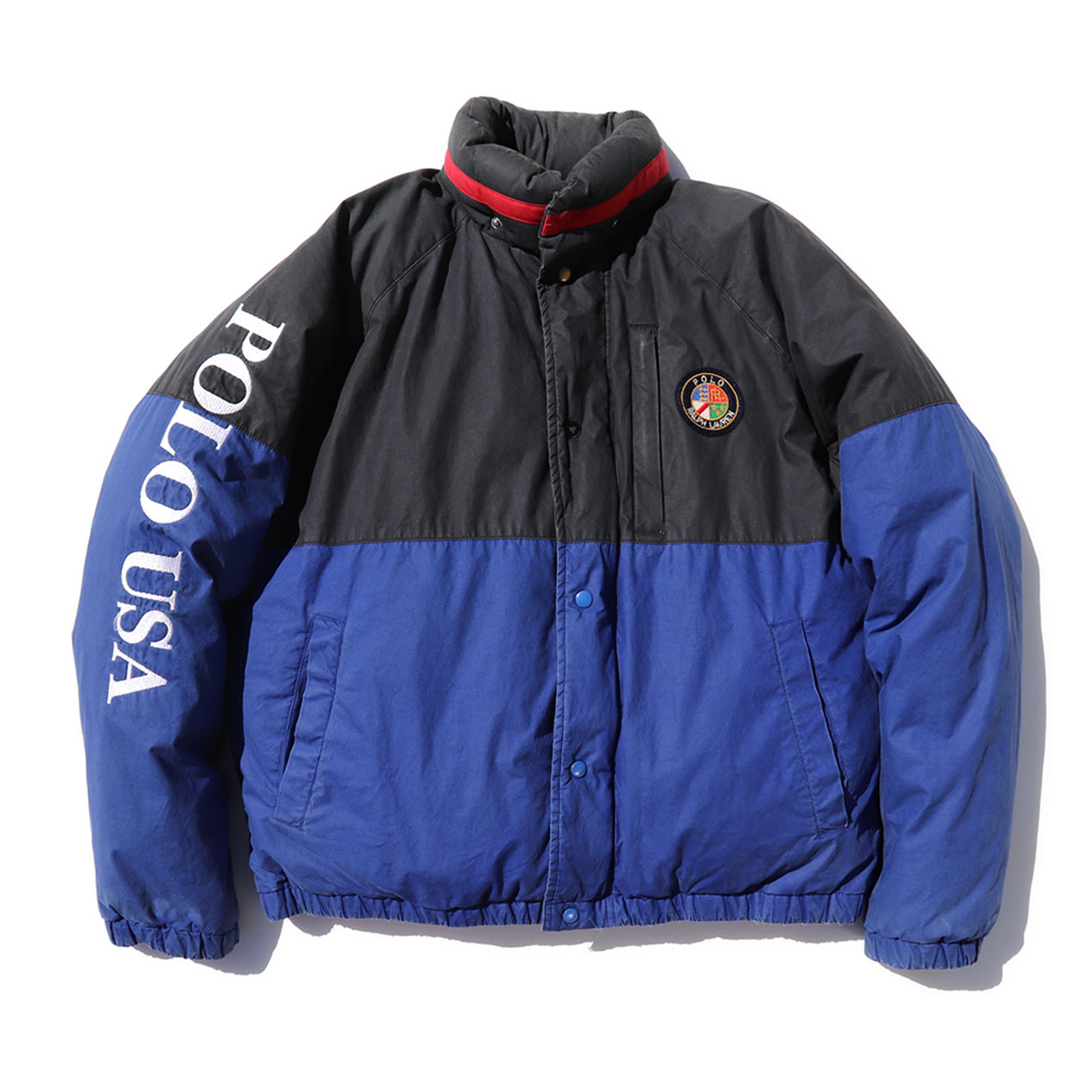 POST JUNK / 90's POLO RALPH LAUREN ”COOKIE” ブラック×ブルー ダウン