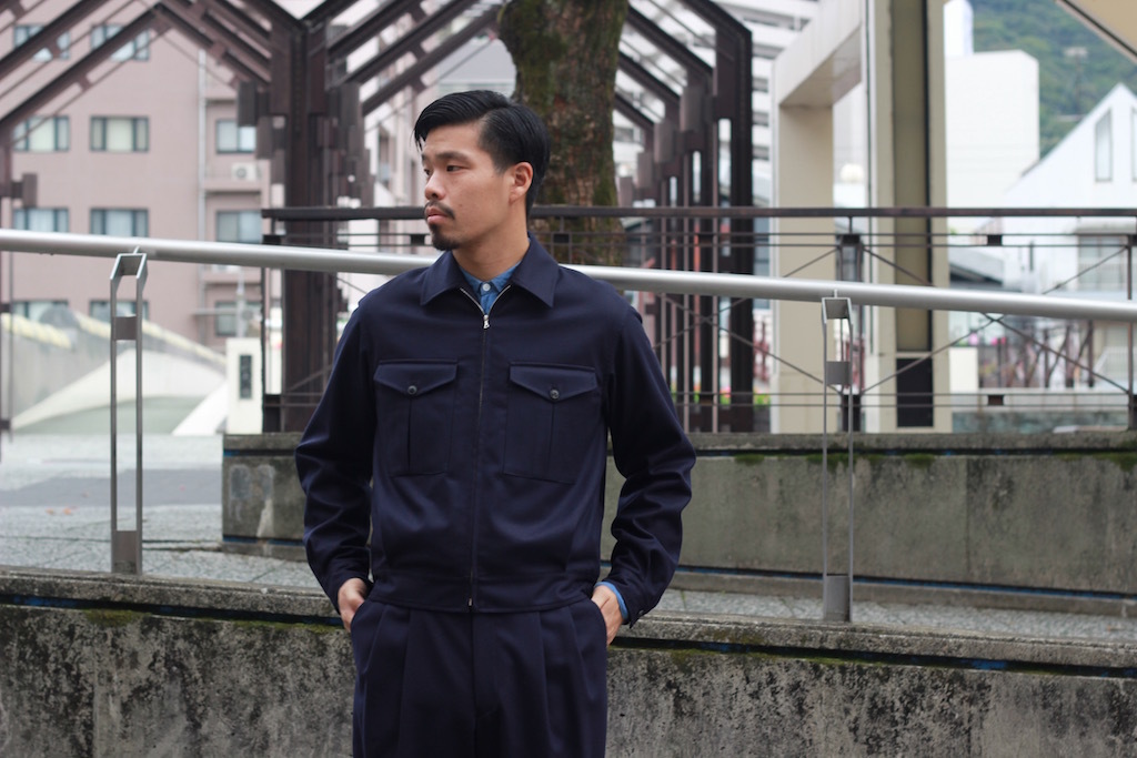 COMOLI - ZIPブルゾン & バックストラップパンツ: VIOLA STELLA men's blog