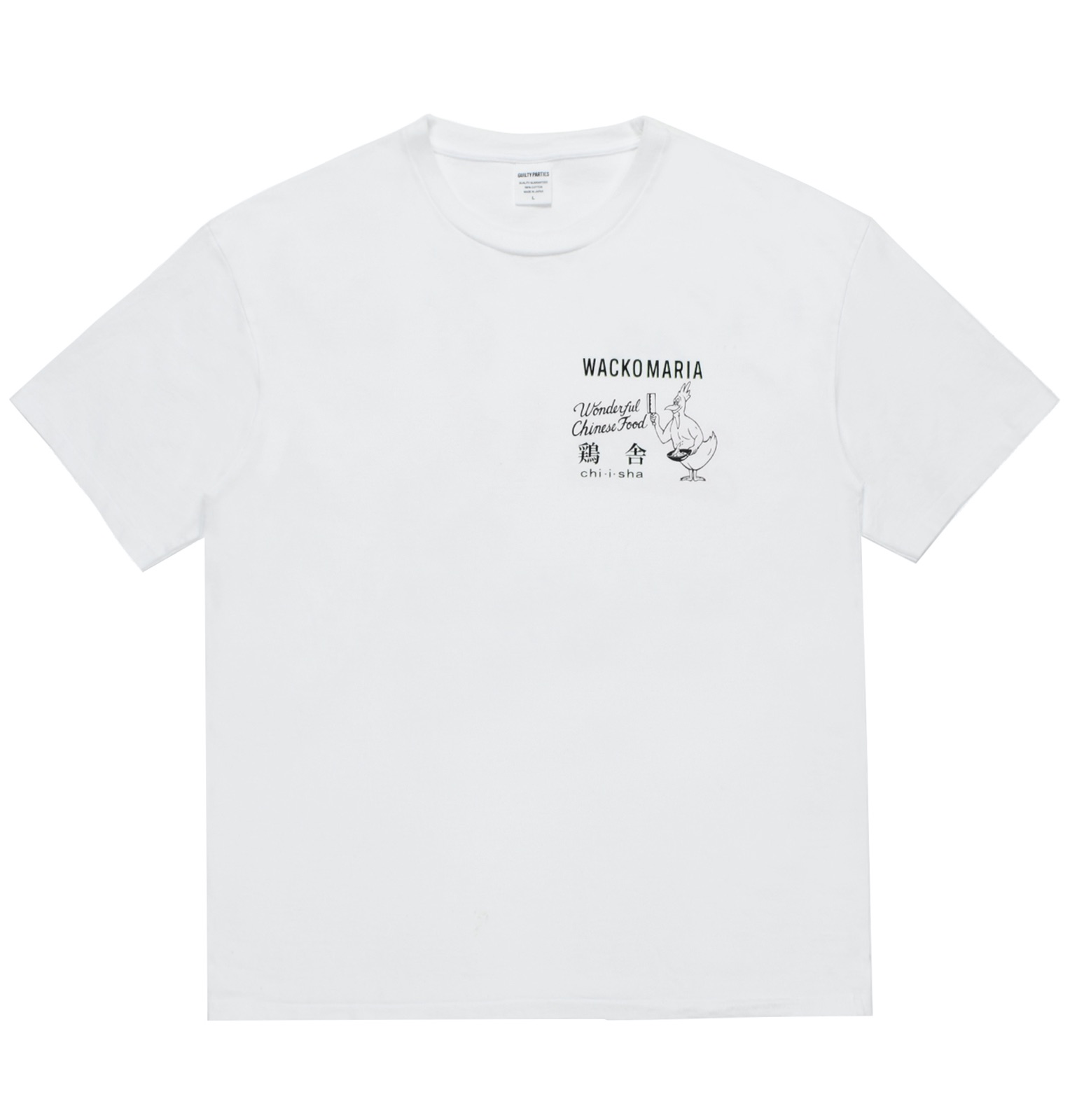 WACKO MARIA / 鶏舎 / WASHED HEAVY WEIGHT T-SHIRT CHIISHA-WM-WT04