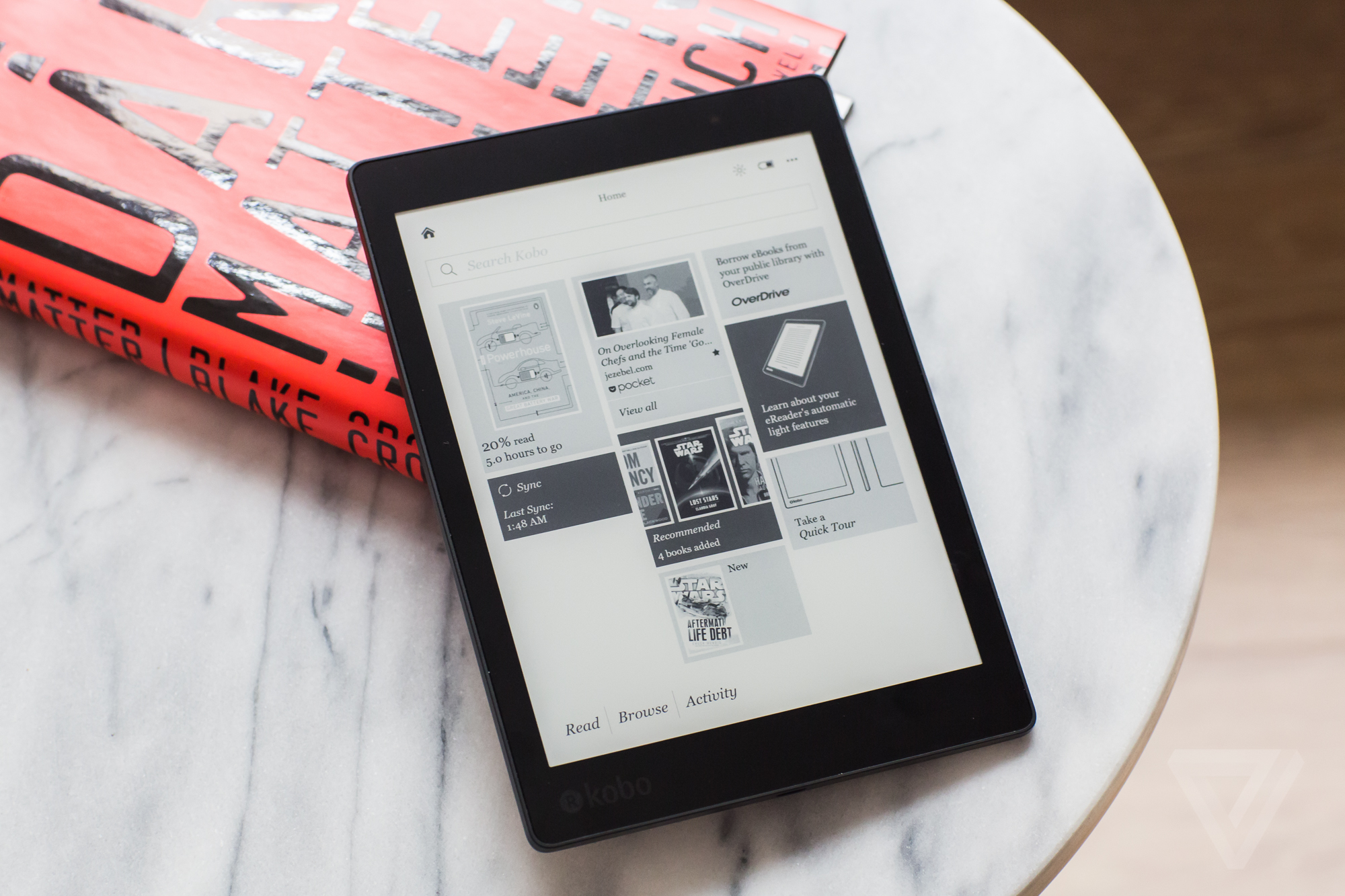 The Kobo Aura One is a big, thin, water-resistant e-reader | The Verge