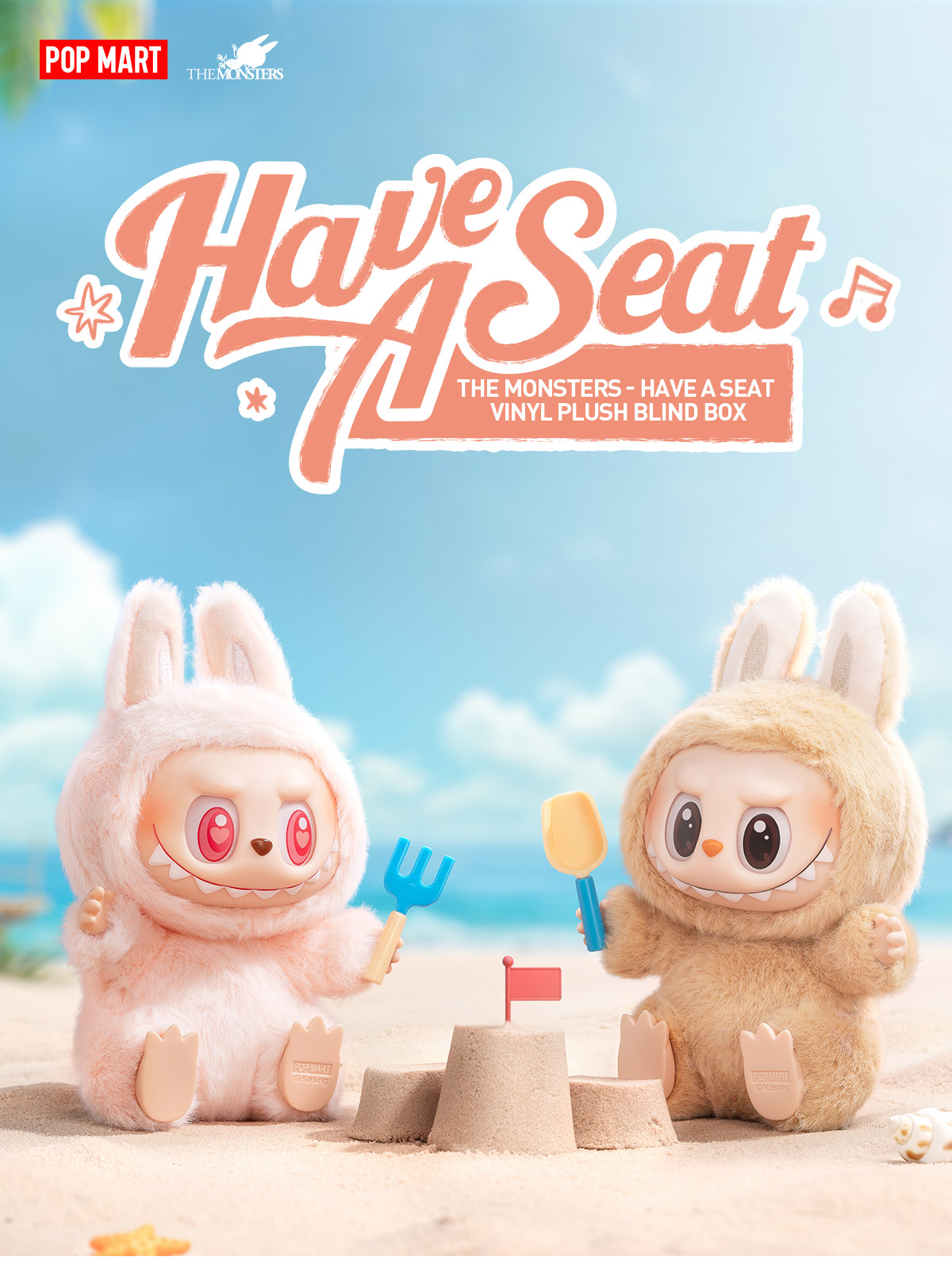 POP NOW:THE MONSTERS - Have a Seat Vinyl Plush Blind Box - POP