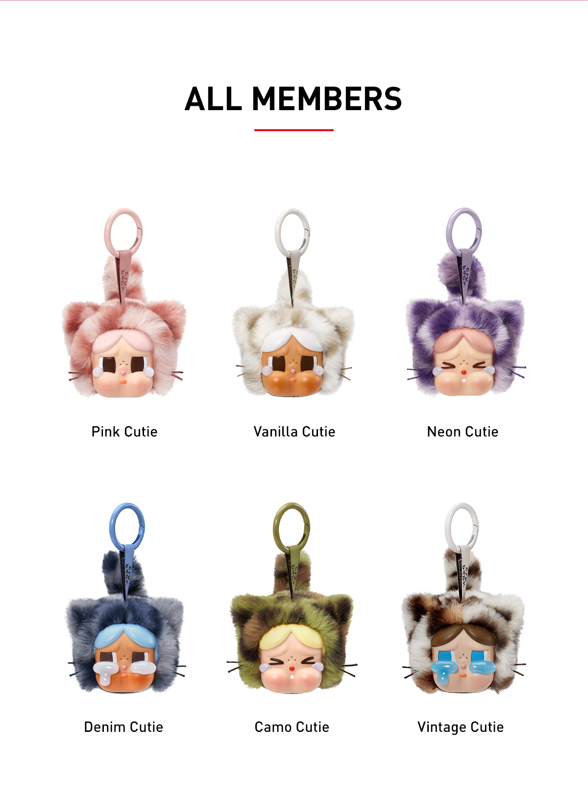 CRYBABY Wild but Cutie Series - Vinyl Plush Pendant Blind Box