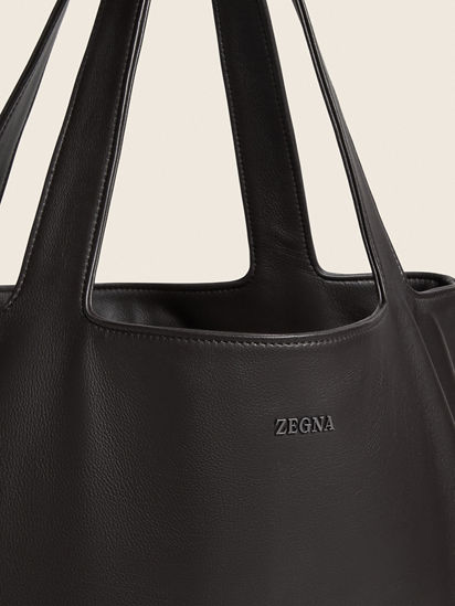 Dark Brown SECONDSKIN Tote Bag SS26 31849573 | Zegna US