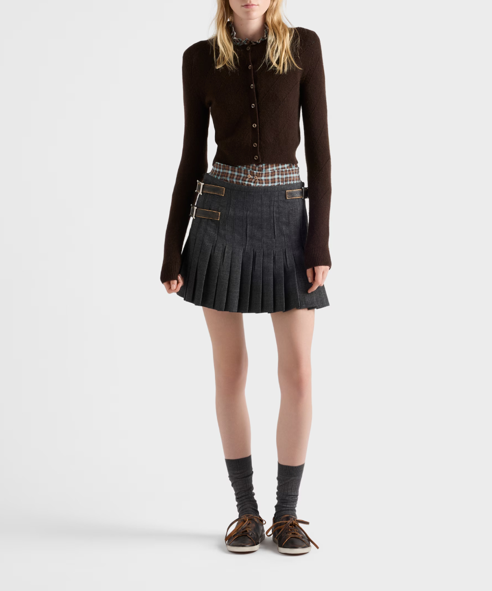 PRADA/プラダ_Women通販 | プリーツ ラッシュステッチ ウールブレンド