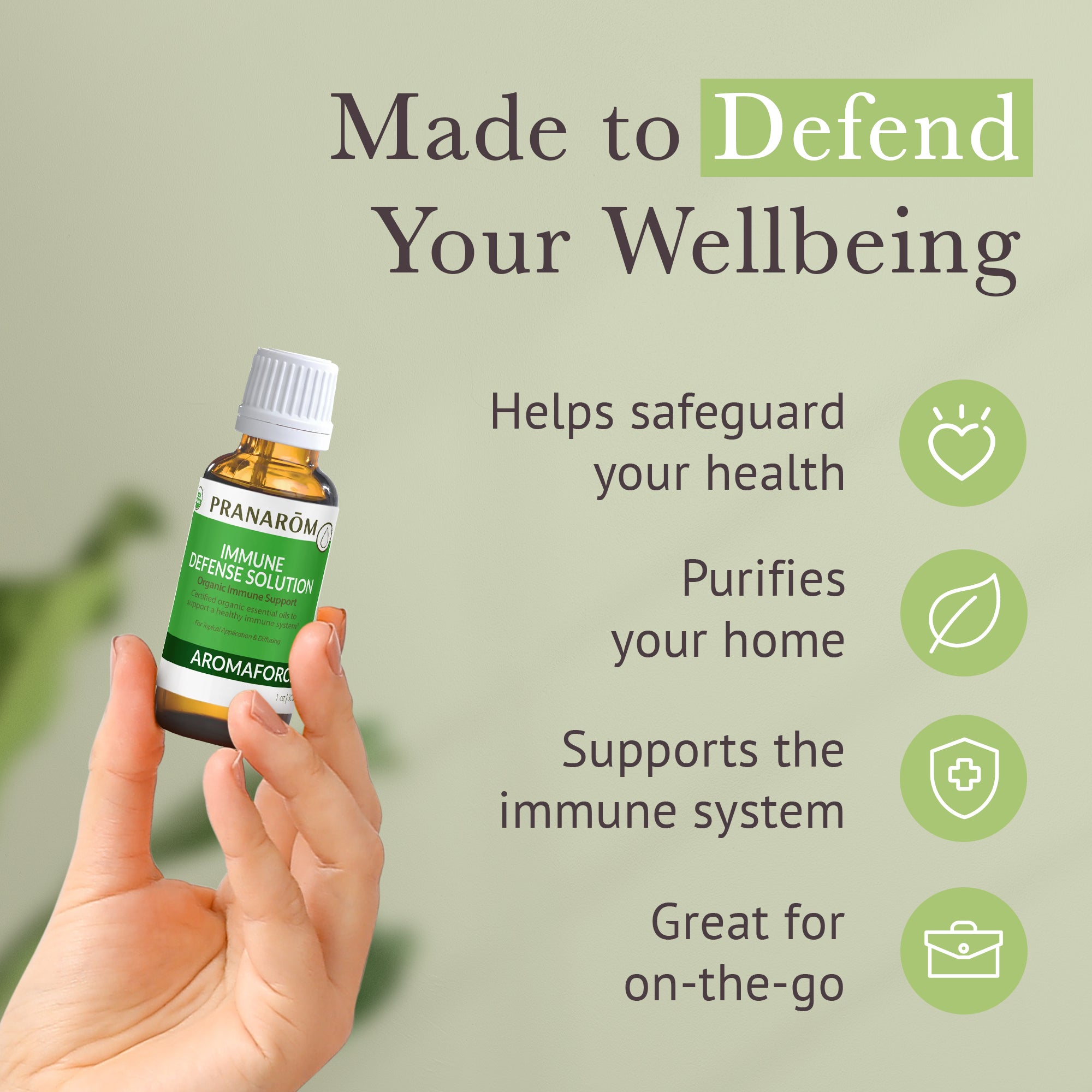 Aromaforce Immune Defense Solution - Bio | Pranarôm