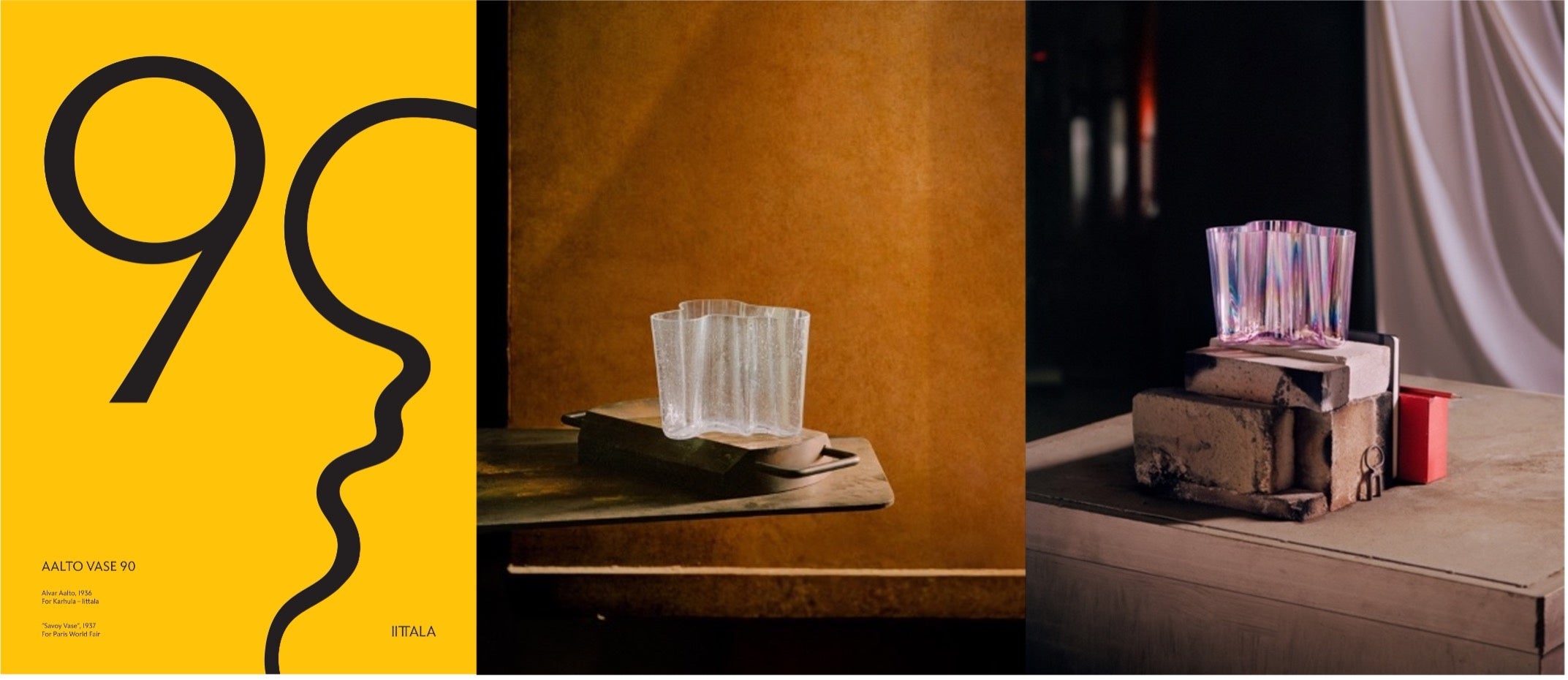 アアルトベース誕生90周年を記念し「AALTO BUBBLE VASE」と「AALTO