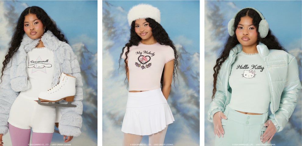FOREVER 21」が、毎度大好評の本国「サンリオ」ホリデーコレクションを