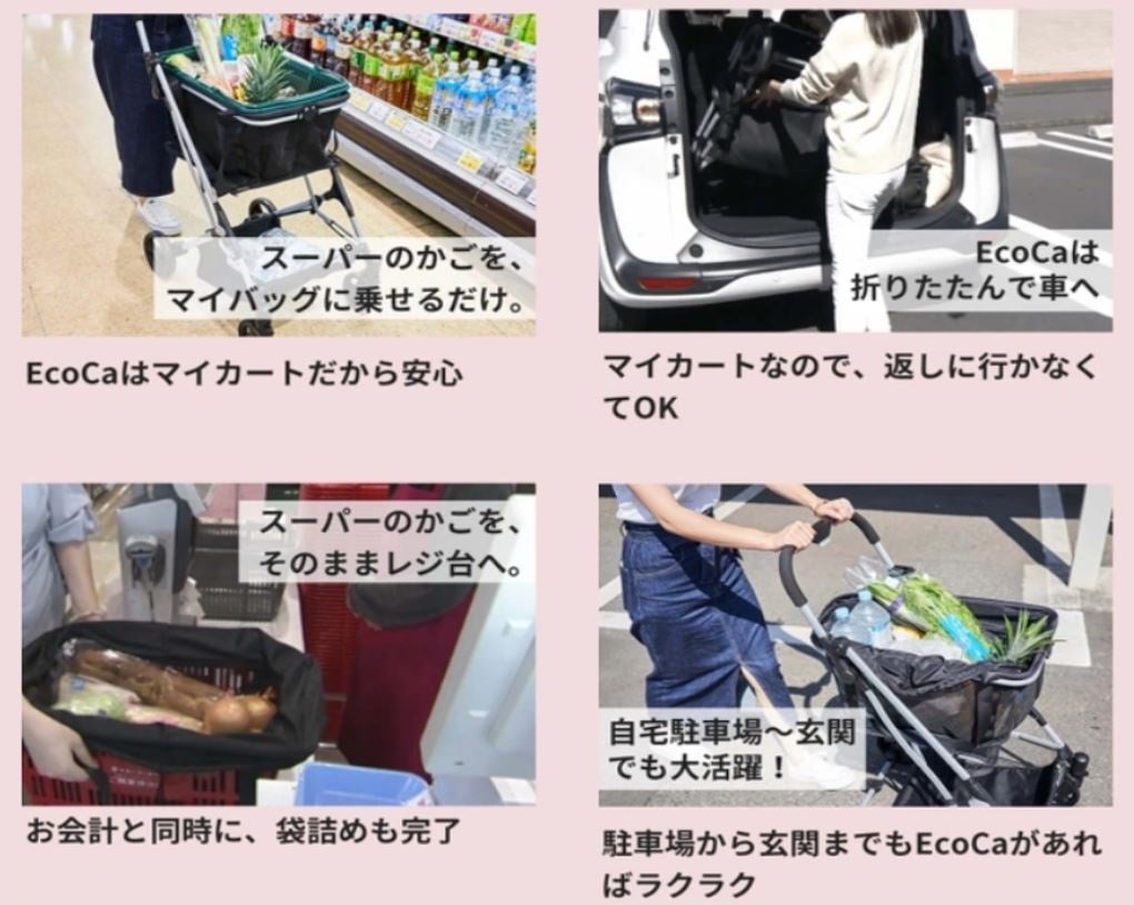 スマート決済、セルフレジに続く、買い物の次なる新常識！折りたたみ
