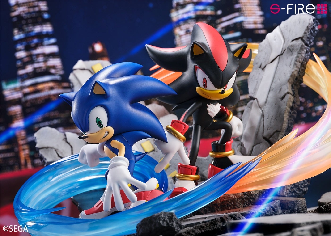 名作『ソニックアドベンチャー2』を象徴するパッケージイラストを立体