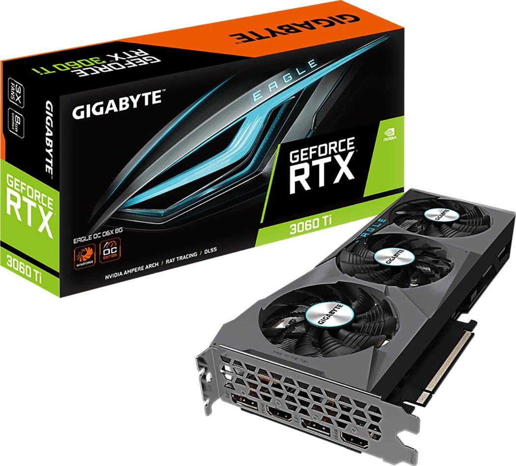 VRAMにGDDR6Xを搭載した、GIGABYTE製 GeForce RTX 3060 Ti 搭載