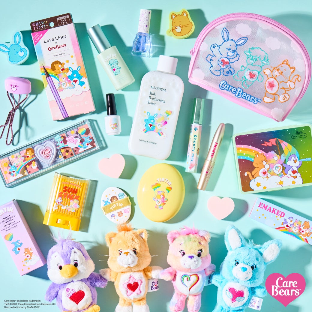大人気コスメたちが『Care Bears™(ケアベア™)』のスペシャルデザインに