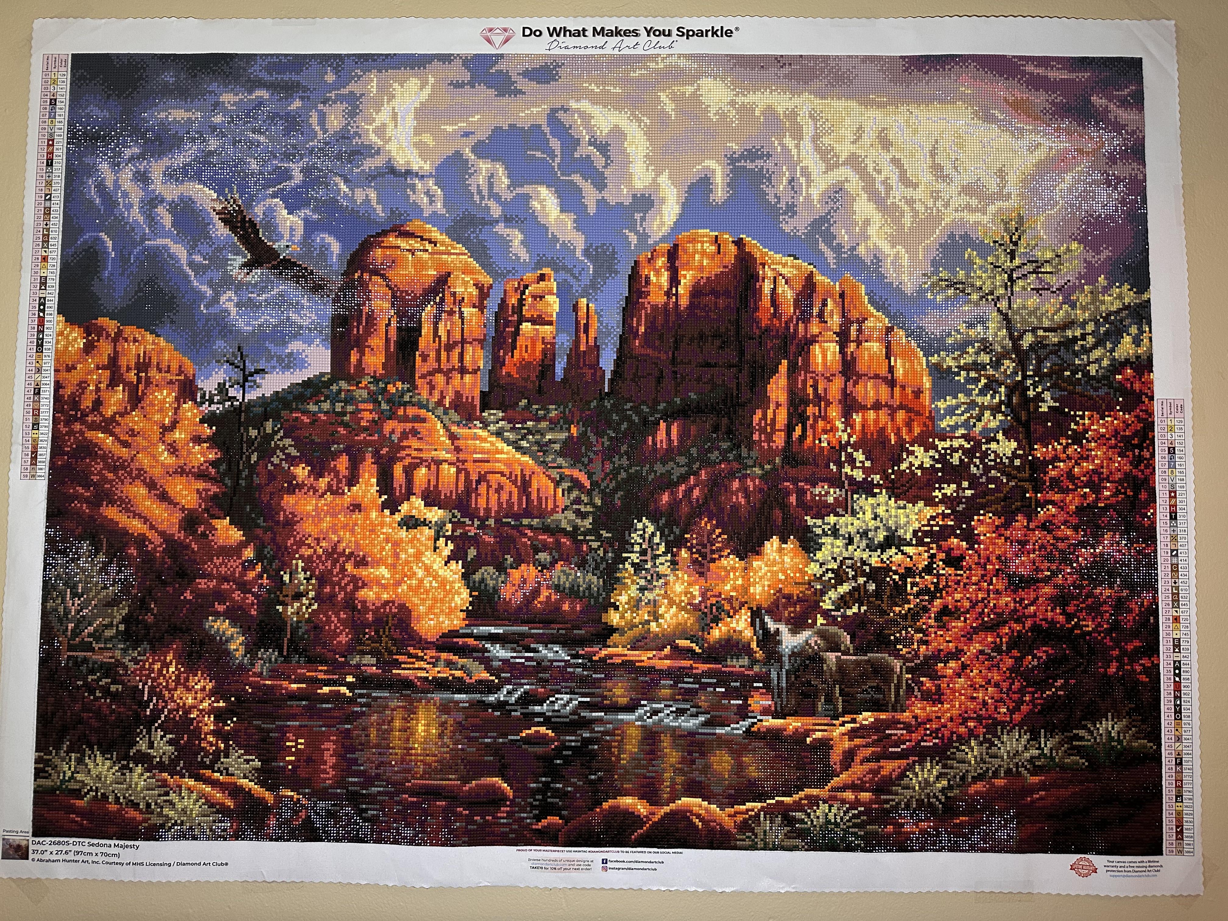Lowkey proud of my first massive diamond painting :) Sedona