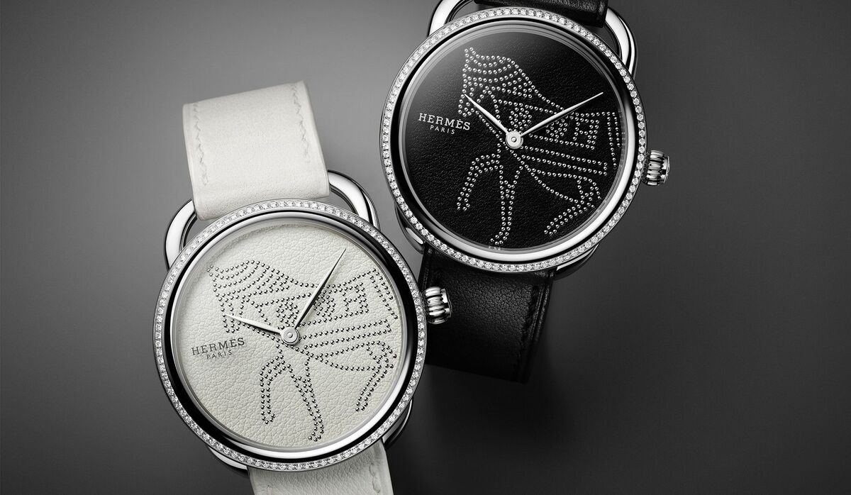 エルメスの人気ウォッチ「アルソー」にレザーの文字盤が優美な新作が