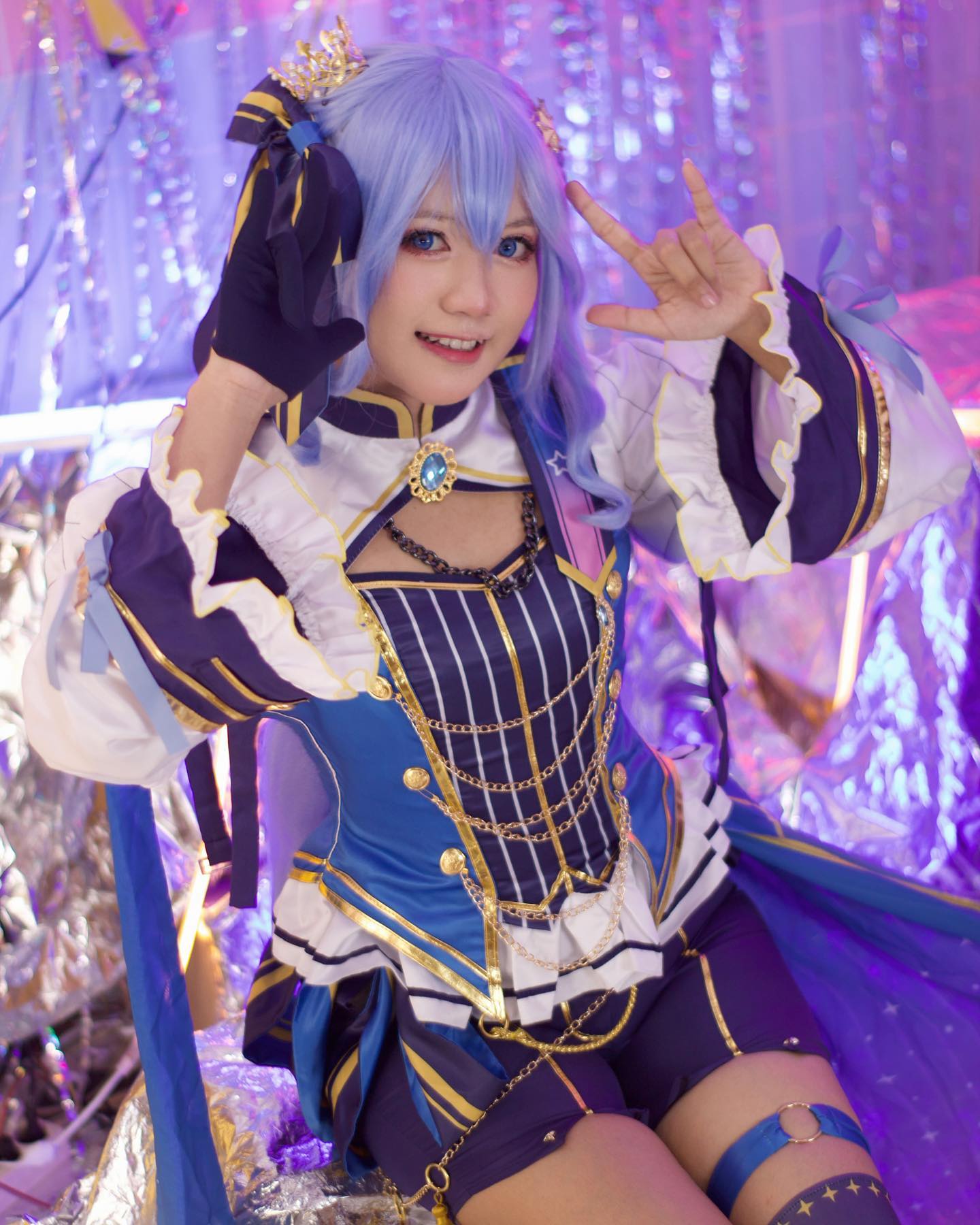 1stライブ衣装だー！ 「ホロライブ」星街すいせいに扮した海外コスプレ