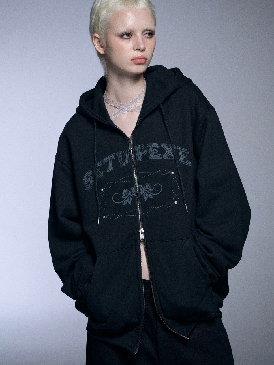 SETUP‐EXE】OVERSIZED TWO-WAY ZIPUP HOODIE – PRESSING WEB SHOP