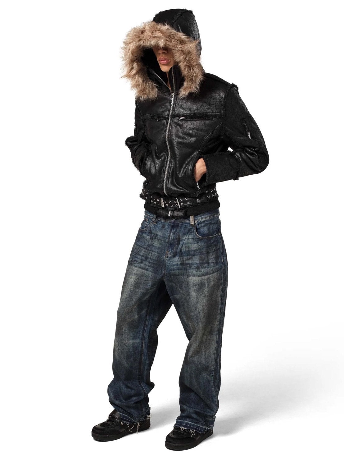 RACER WORLDWIDE】Faux Sheepskin Jacket / 【レーサーワールドワイド