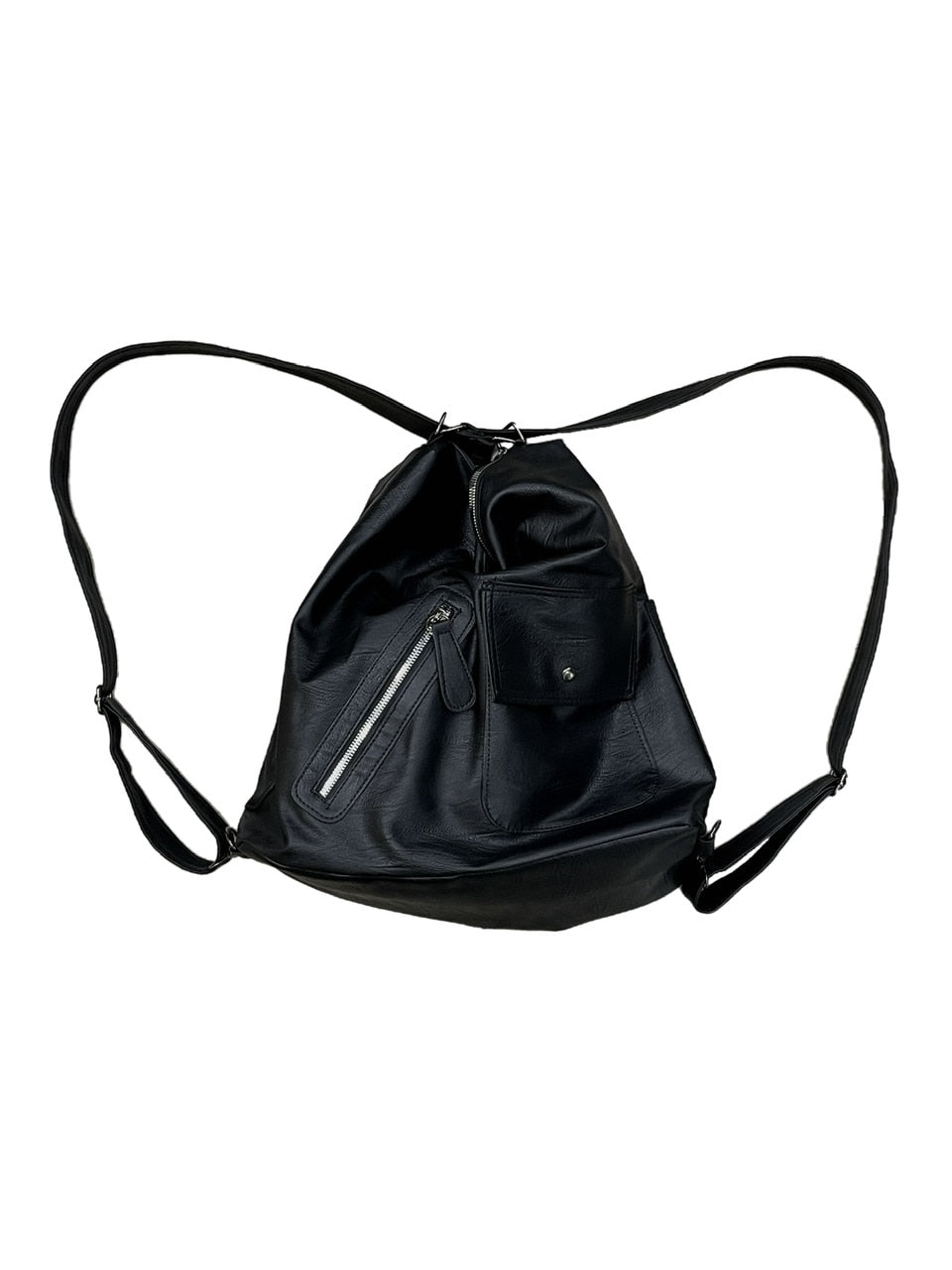 受注制【Chikashitsu +】2way vegan leather pocket bag