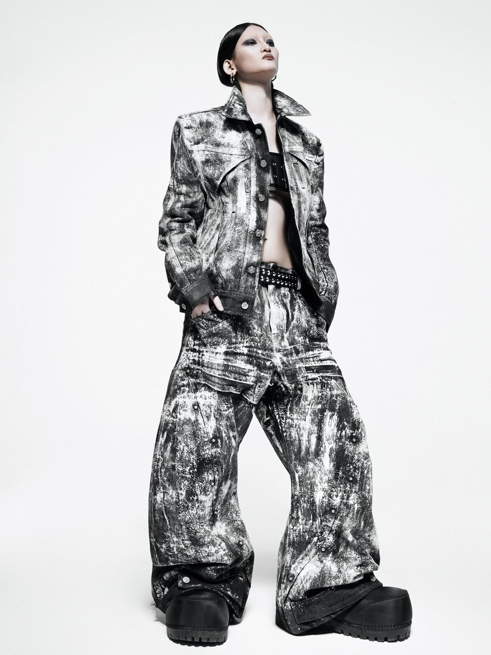 RICH】Smoke Waxed S-Wide Pants – PRESSING WEB SHOP