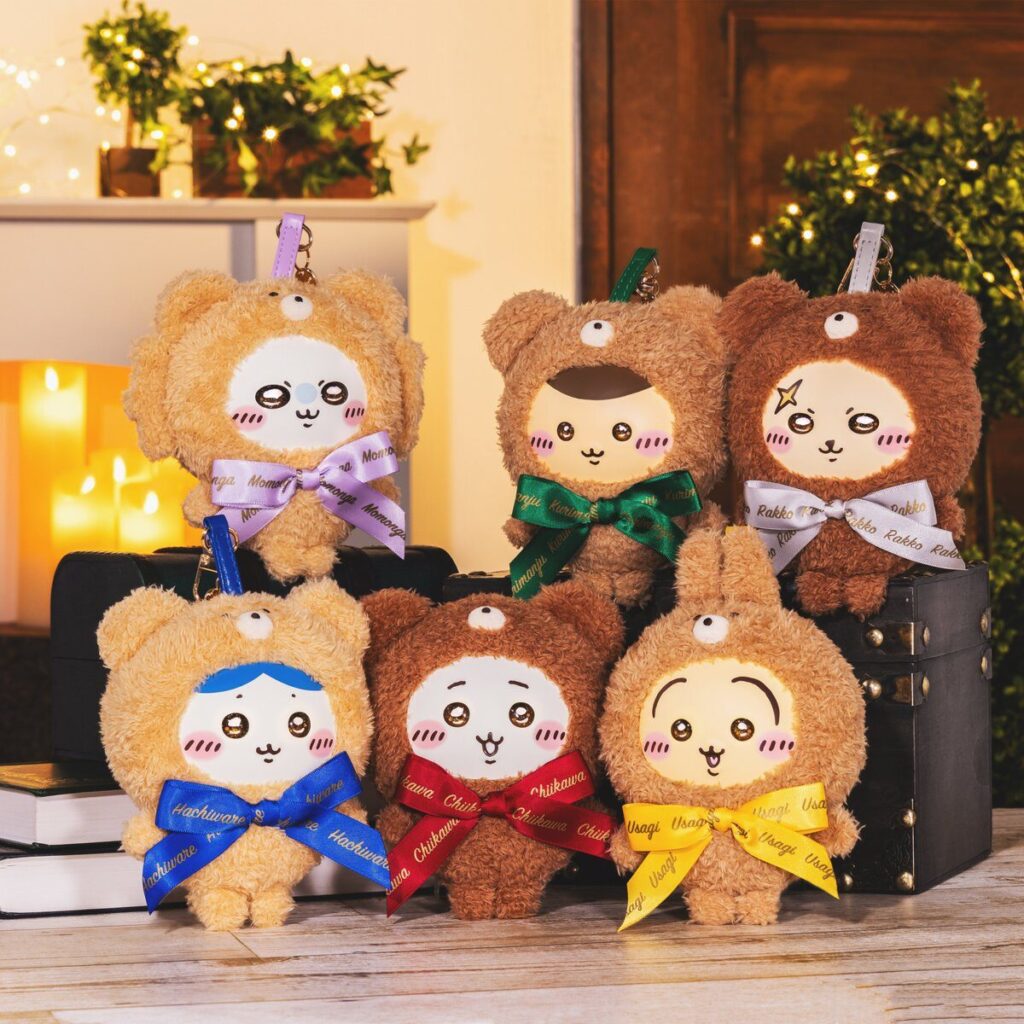 ちいかわ×Kiramekko】キラキラおめめが可愛い✨テディベアぬいぐるみ全
