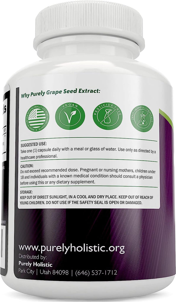 Grape Seed Extract 400 mg – Purely Holistic