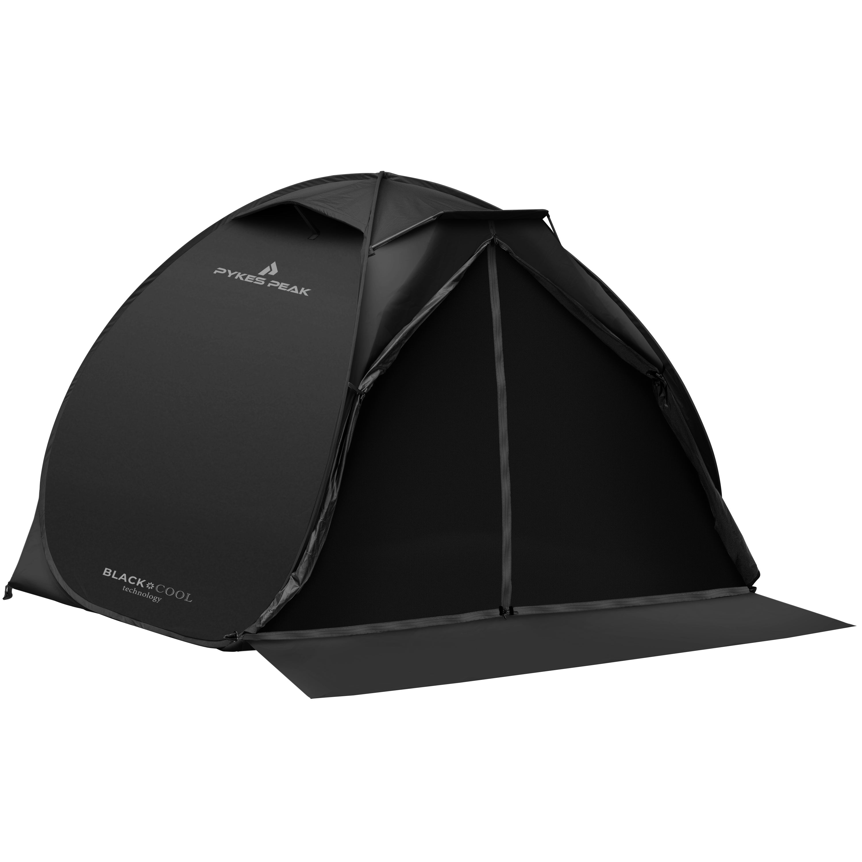 PYKES PEAK (パイクスピーク) ポップアップ テント 2-3人用 BLACK COOL