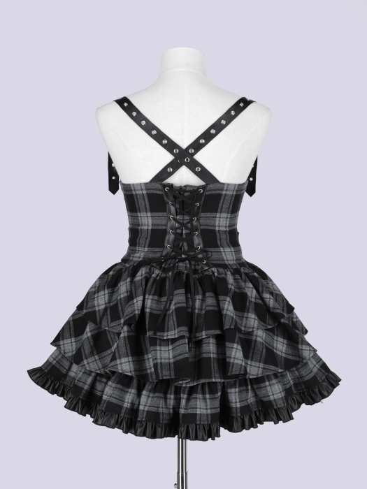 IMVAL / Frill Leather Dress [GRYCK] - QOOZA