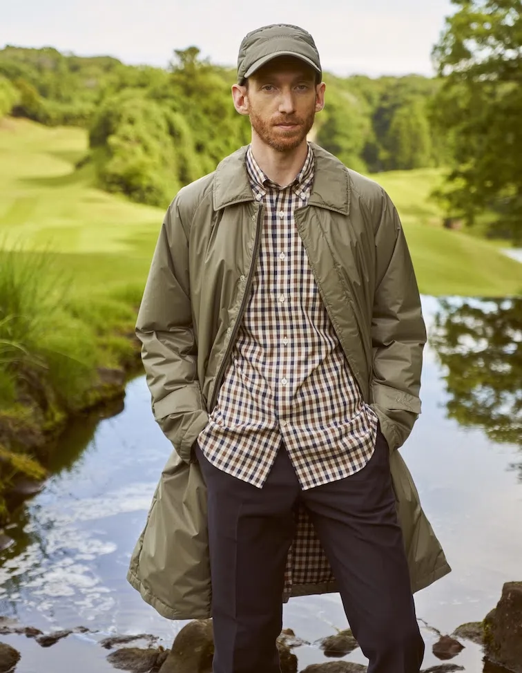 Aquascutum と NANGA のダブルネームアイテム が大好評につき第二弾を9
