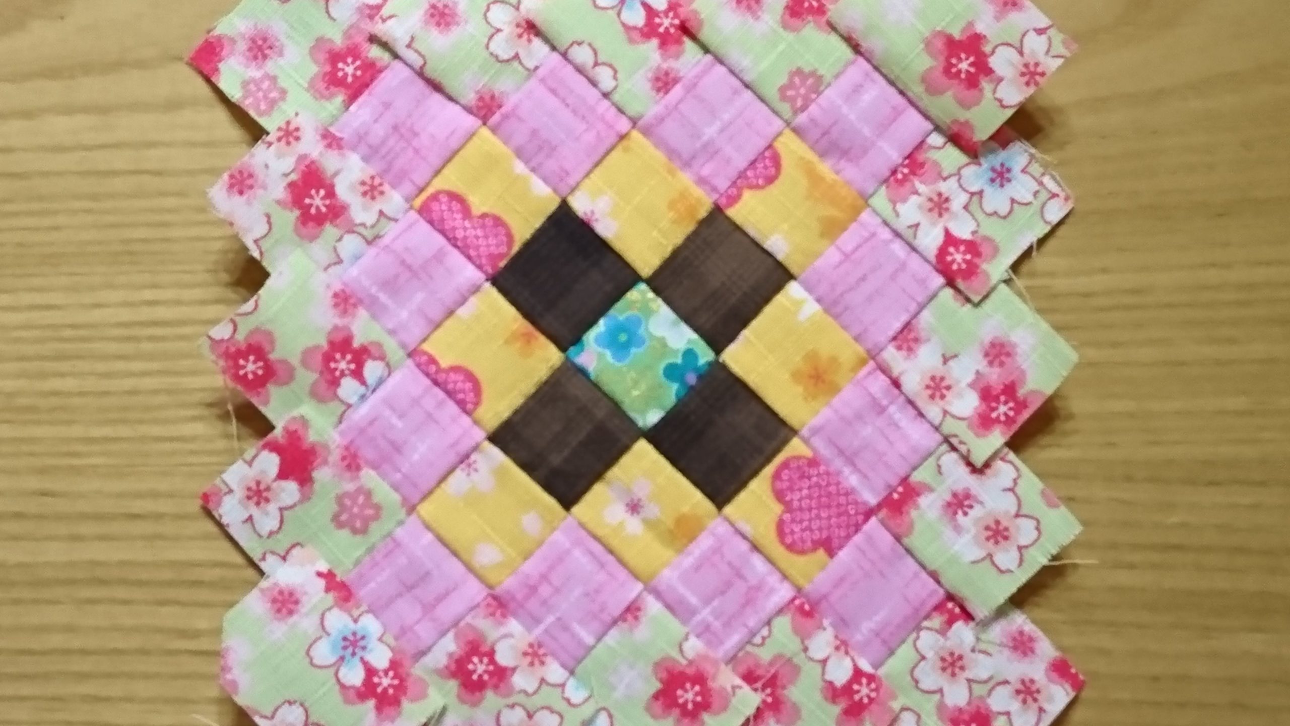 パッチワークタペストリー「アラウンドザワールド」パターン作成9