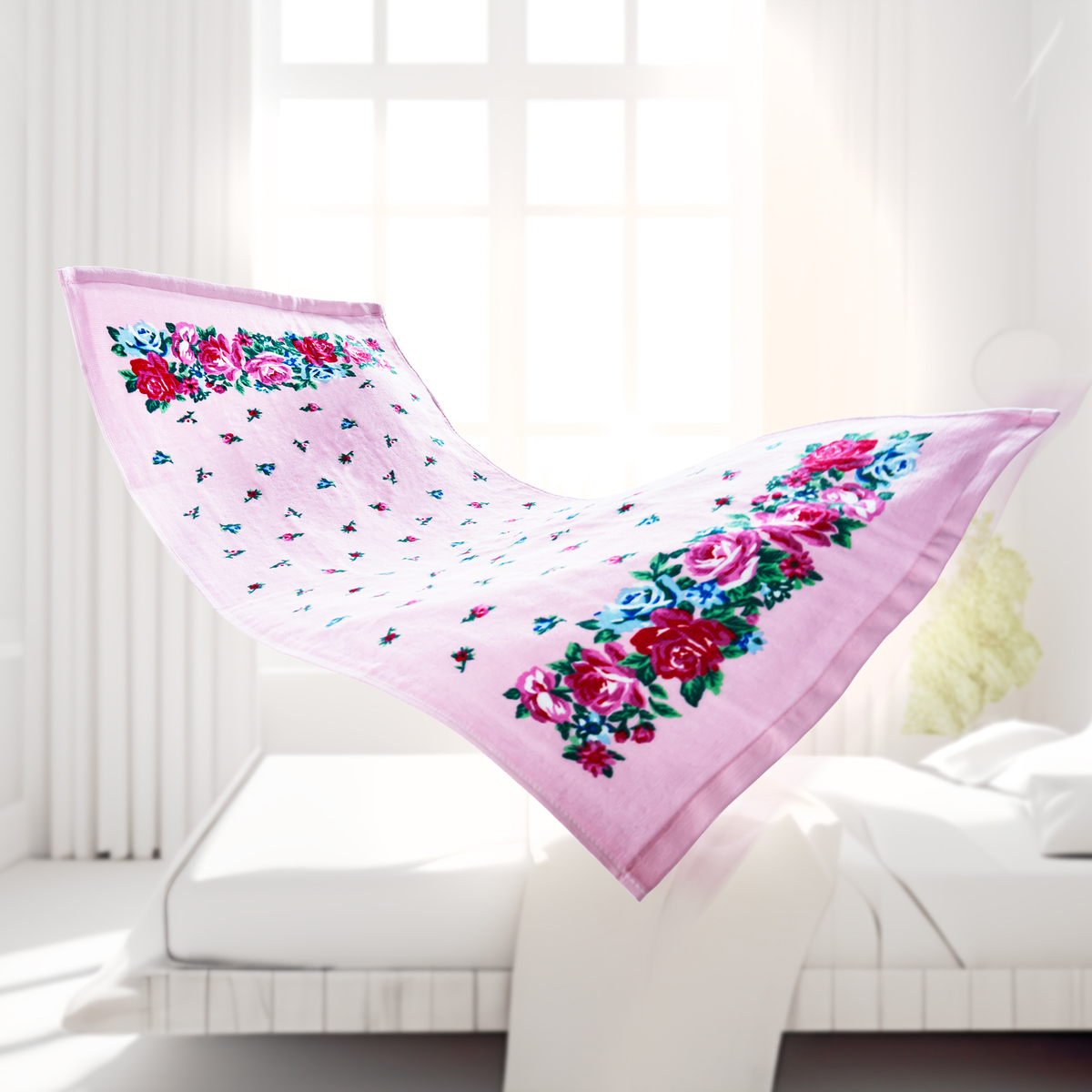 レイクアルスター 日本製二重ガーゼタオル・ローズガーデン Lake