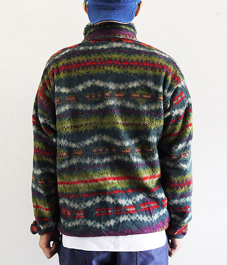 90's Patagonia 総柄フリーススナップT - Fresh Service NECESSARY or
