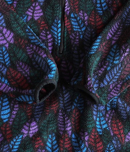 90's Patagonia リーフ柄ハーフジップフリースジャケット - Fresh