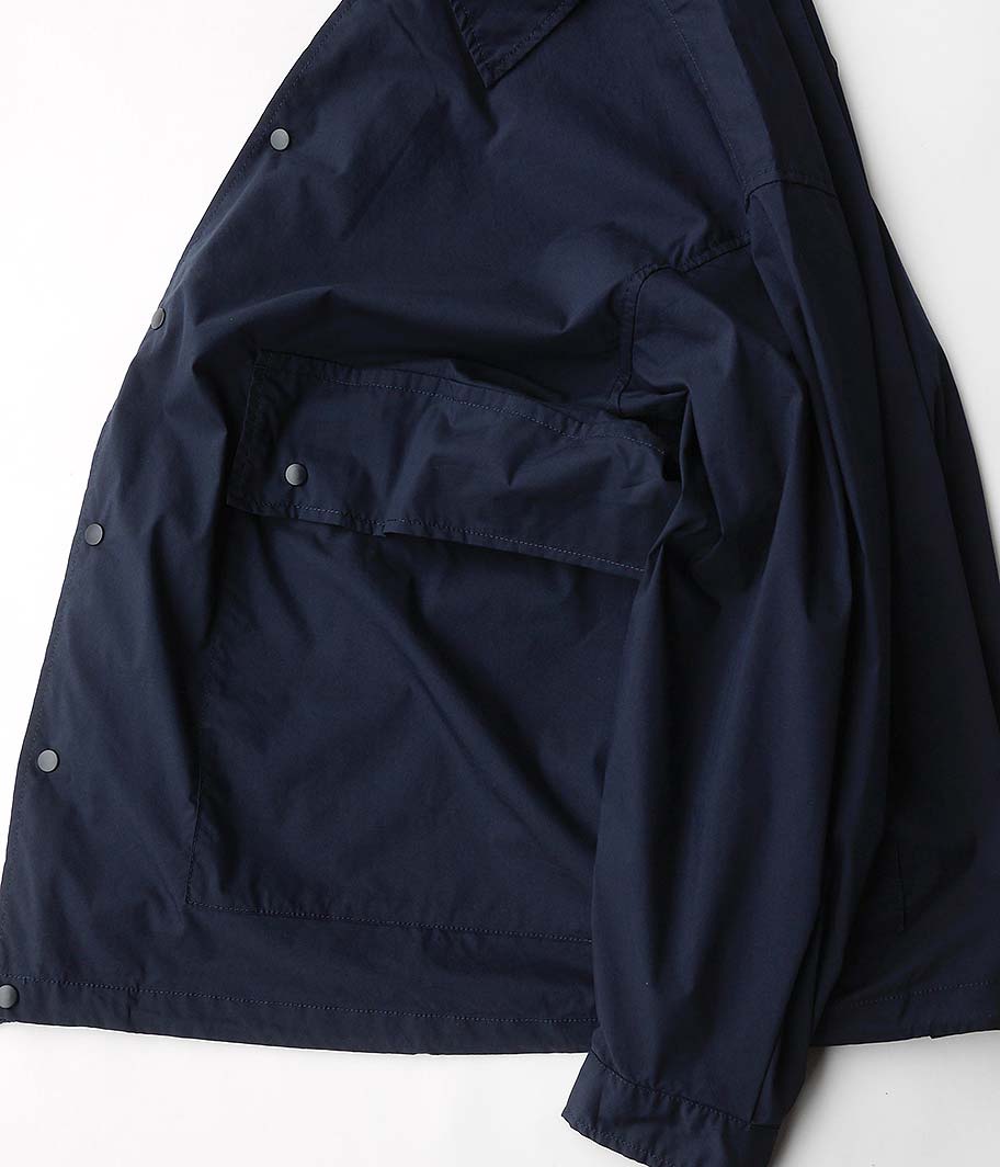 Fresh Service SIDE POCKETS STRETCH OVER SHIRT [NAVY] - Fresh