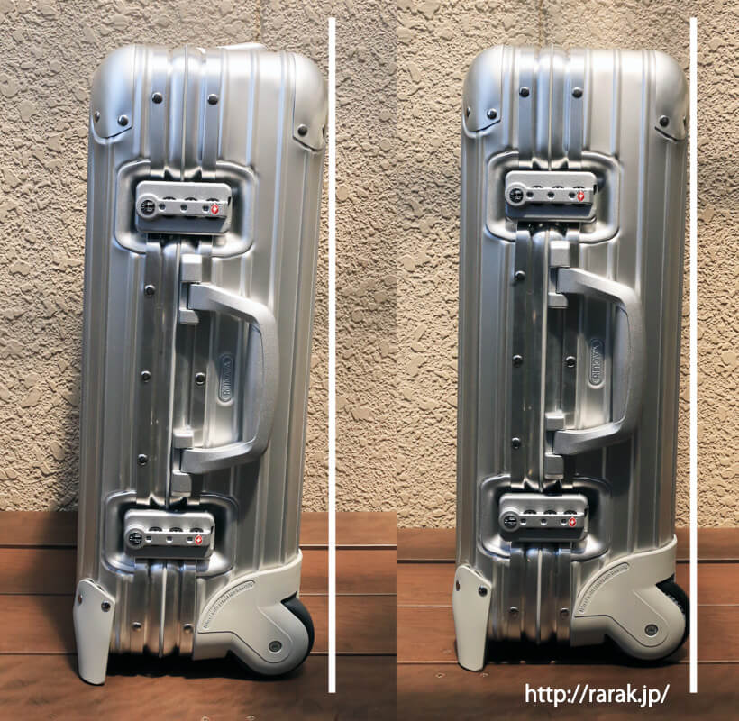 この素晴らしいスーツケースに傾きを。リモワのトパーズ 機内持ち込み