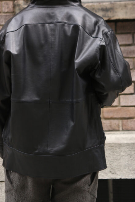SEVEN BY SEVEN STAND-UP COLLAR LEATHER CAR COAT -GOAT LEATHER- - Blog