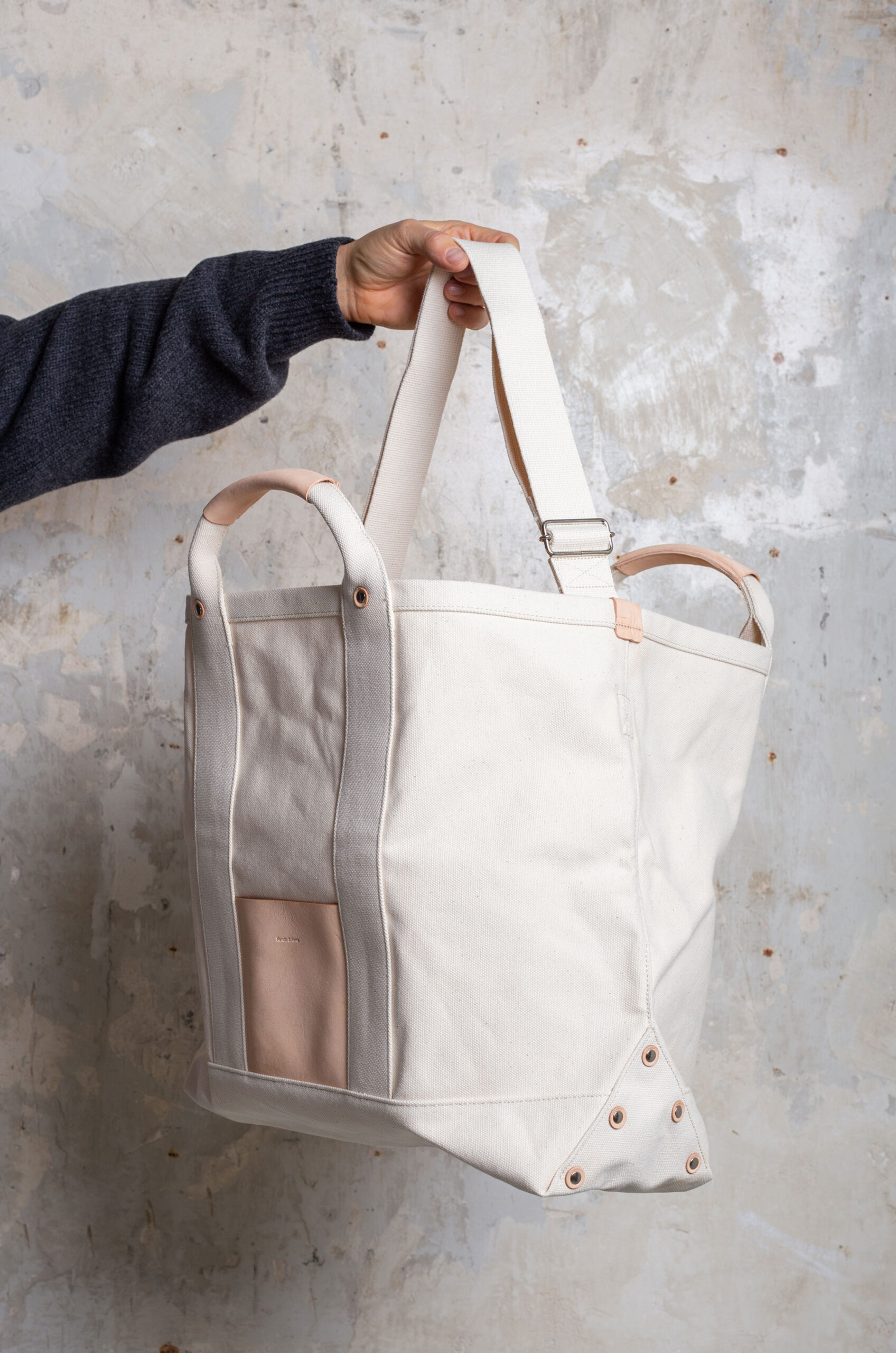 Hender Scheme Tote Bag MJ-RB-CBB Natural