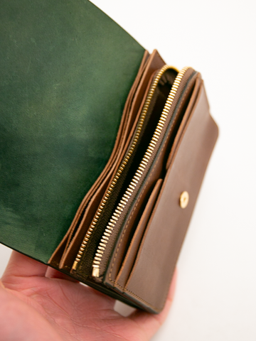 forme Hand Wallet (Cordovan Black×Brown) – RECTOHALL