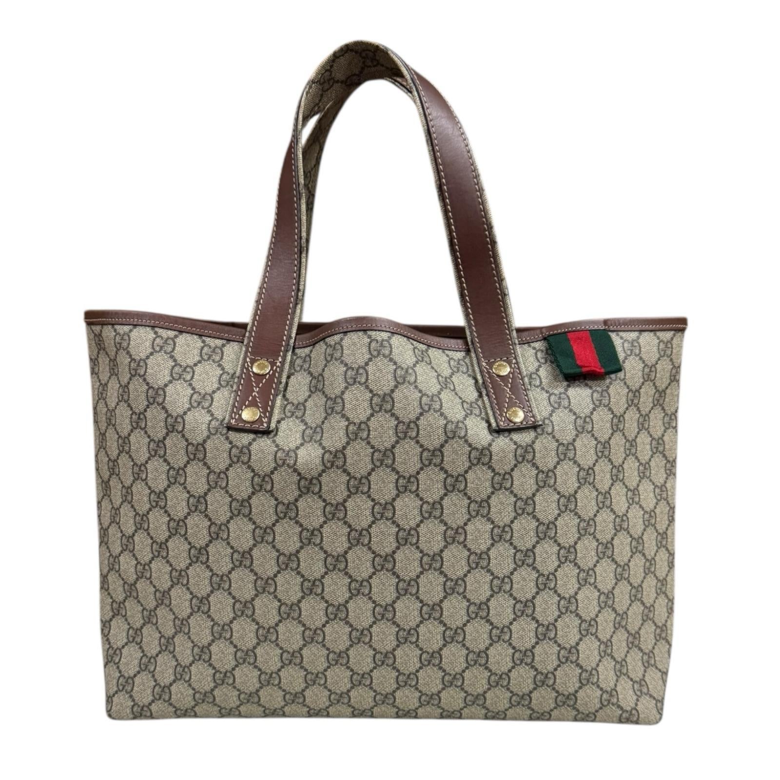 GUCCI グッチ シェリー トートバッグ GGスプリームキャンバス ベージュ