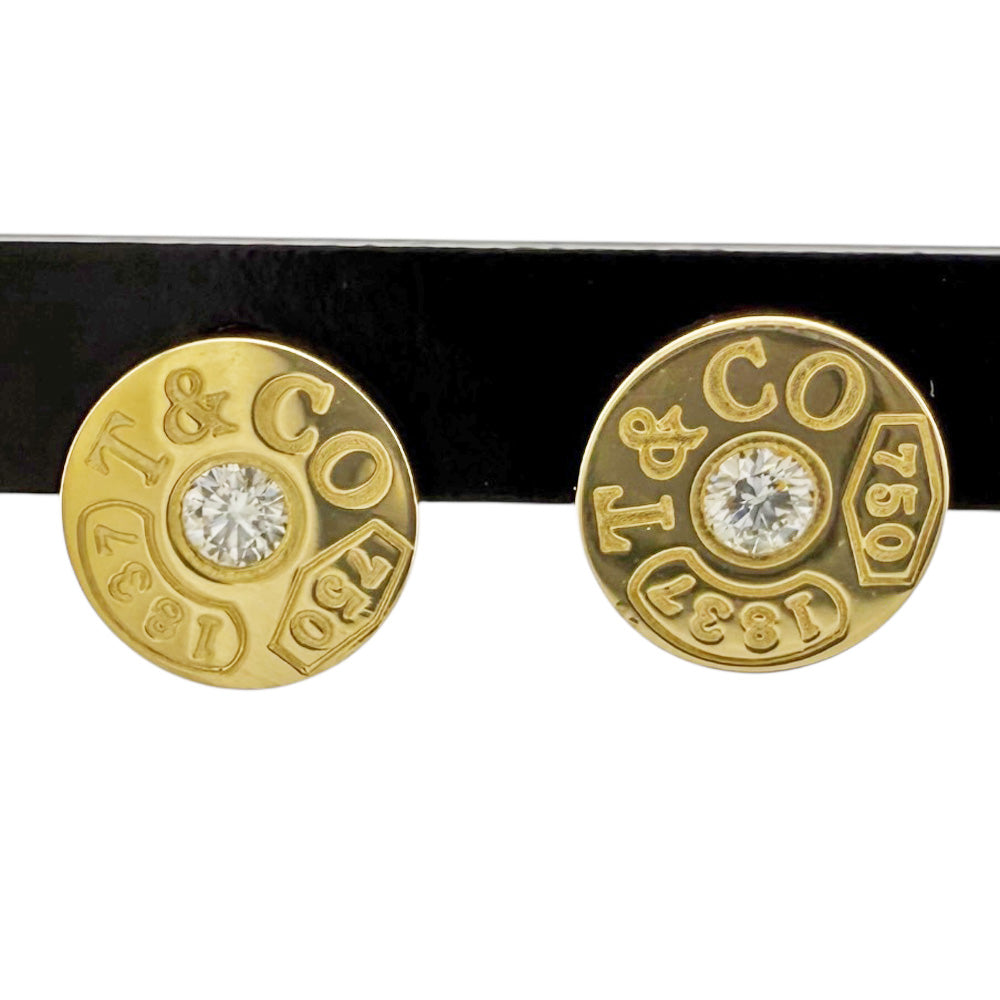 TIFFANY&Co. ティファニー 1837サークル ピアス 18金 K18イエロー