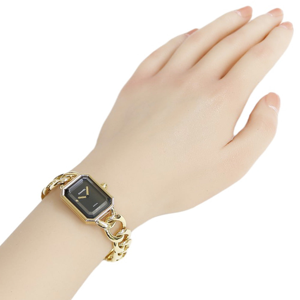 CHANEL シャネル プルミエール M 腕時計 18金 K18イエローゴールド