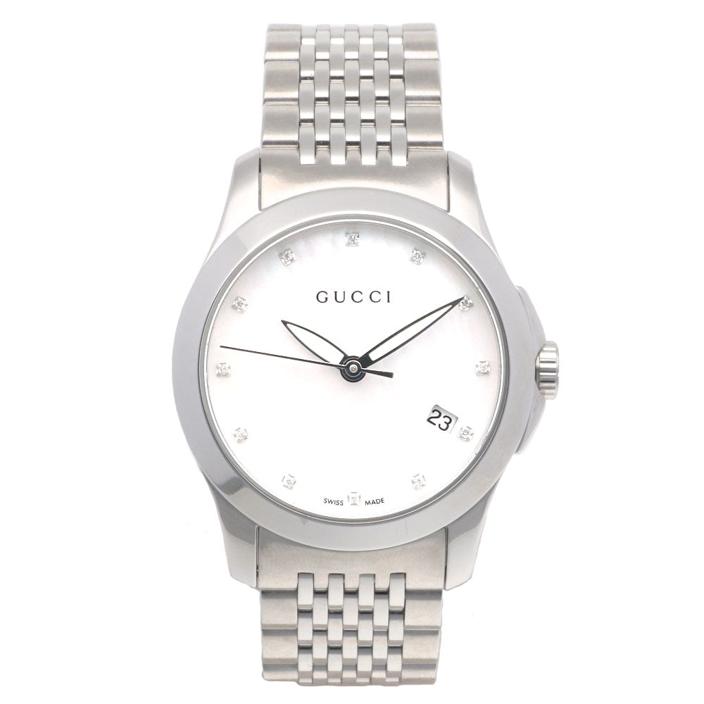 GUCCI Gucci G Timeless Watch Stainless Steel 126.5 Quartz Ladies 1