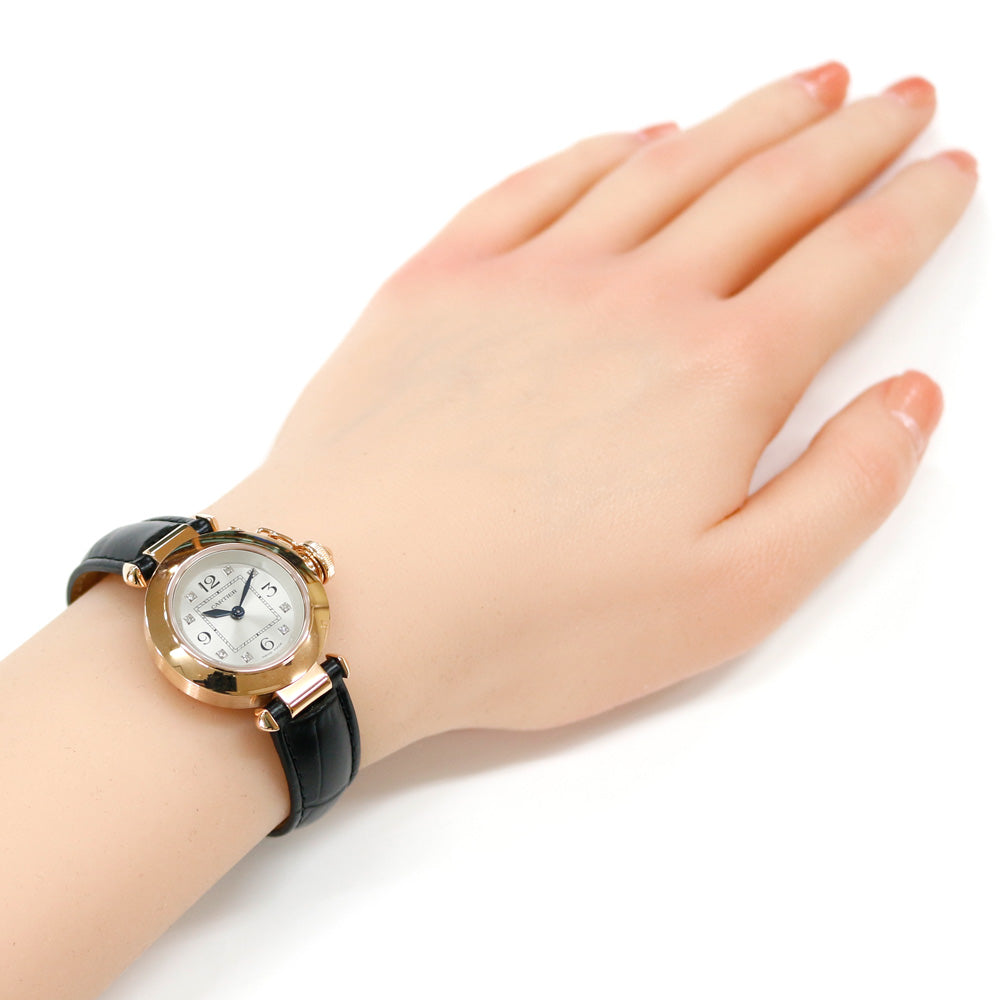 CARTIER カルティエ ミスパシャ 腕時計 18金 K18ピンクゴールド 3133