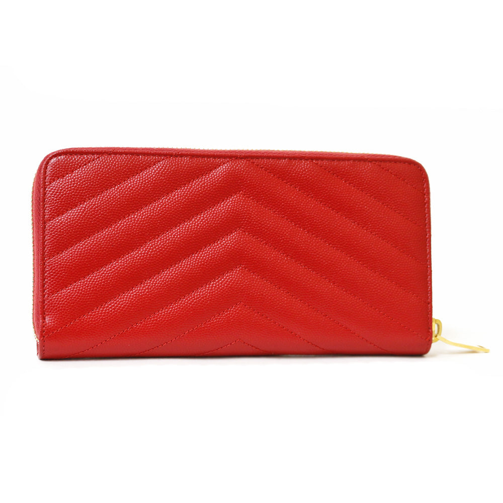中古】 イヴ・サンローラン YVES SAINT LAURENT 長財布 ラウンド