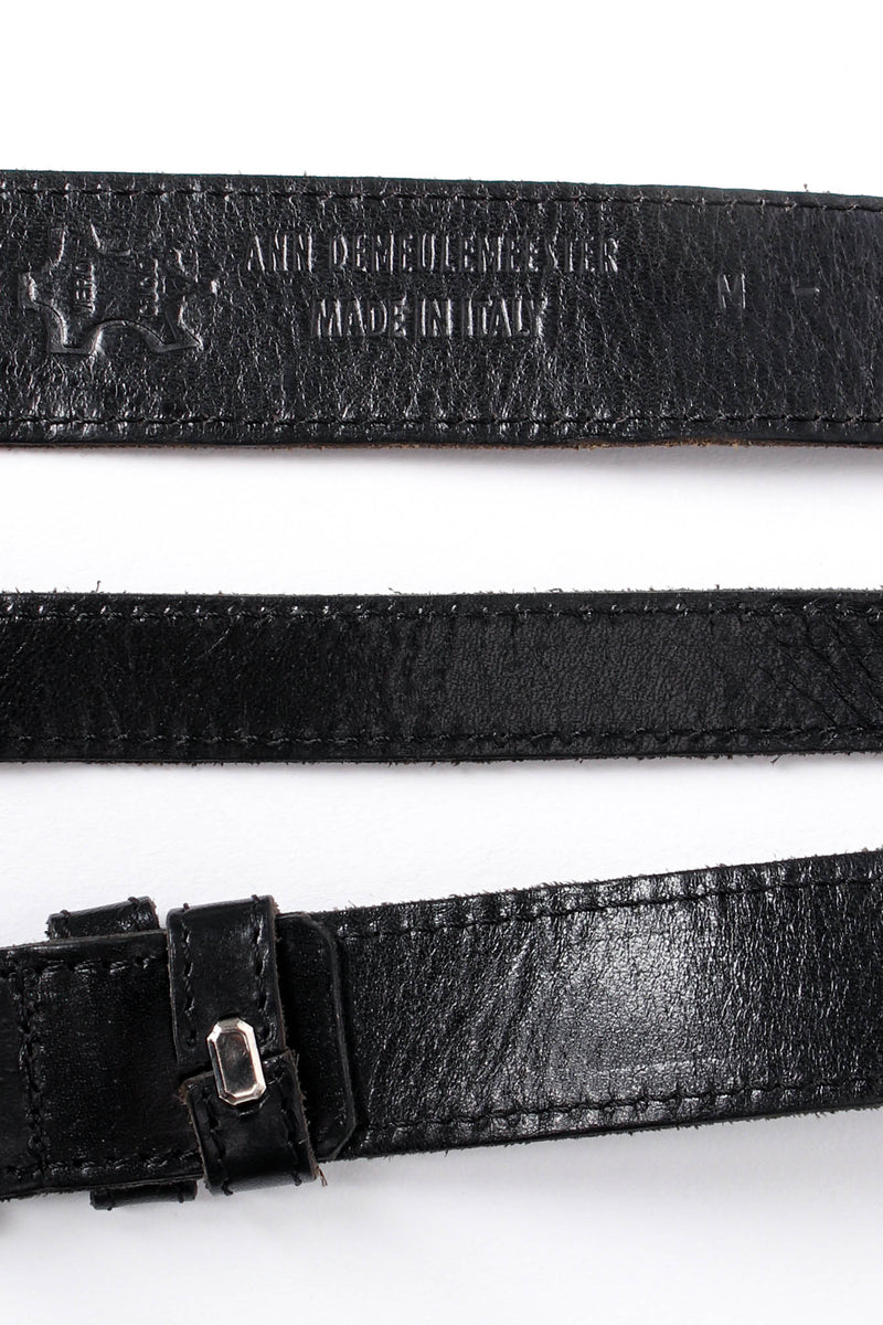 Vintage Ann Demeulemeester 3-Stranded Leather Zipper Belt – Recess