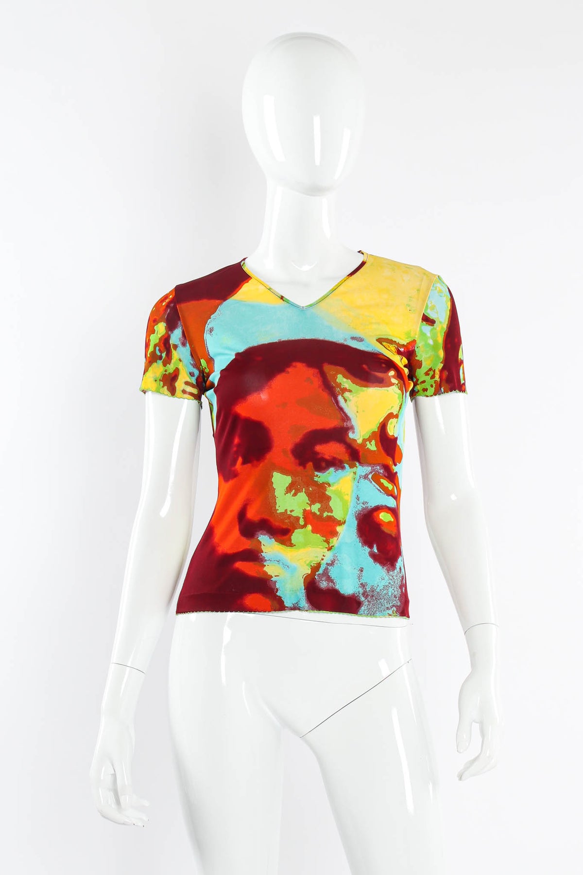 Vintage Jean Paul Gaultier 2000 S/S Acid Face Top & Pant Set – Recess