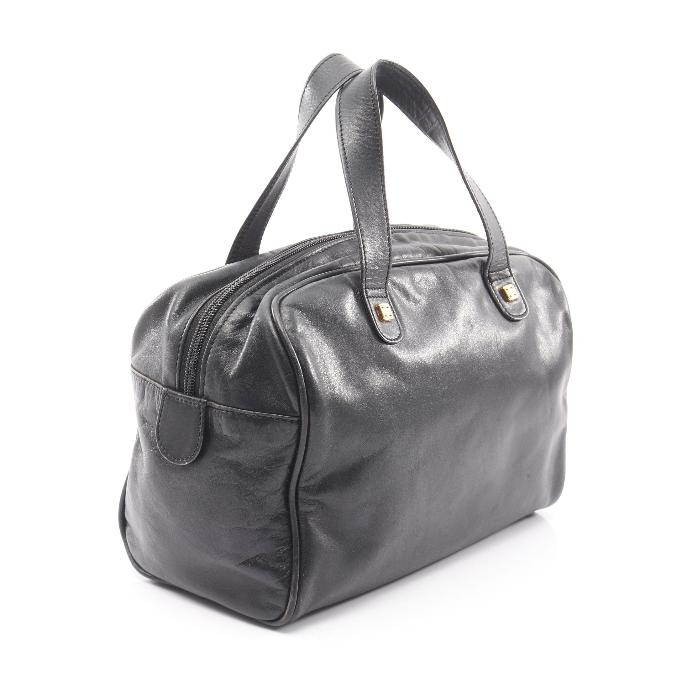 アナグラム ミニボストンバッグ レザー ブラック ロエベ – RECLO