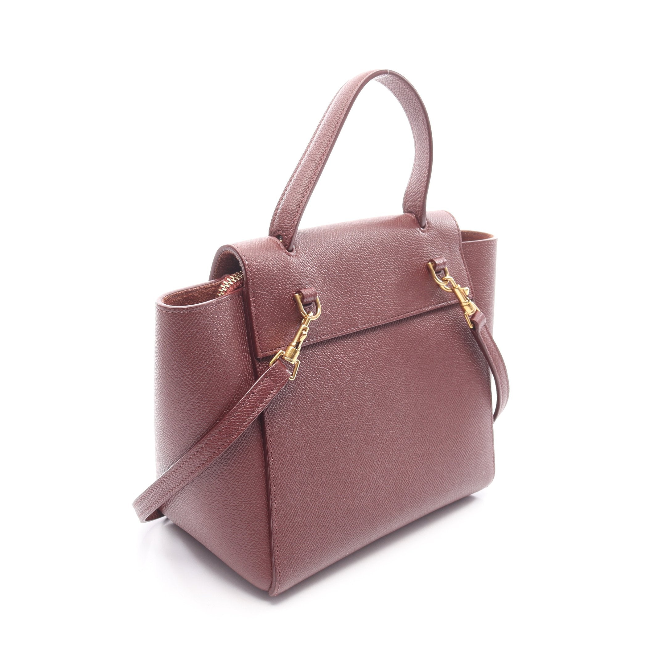 BELT BAG NANO ベルトバッグ ナノ ハンドバッグ レザー ボルドー 2WAY