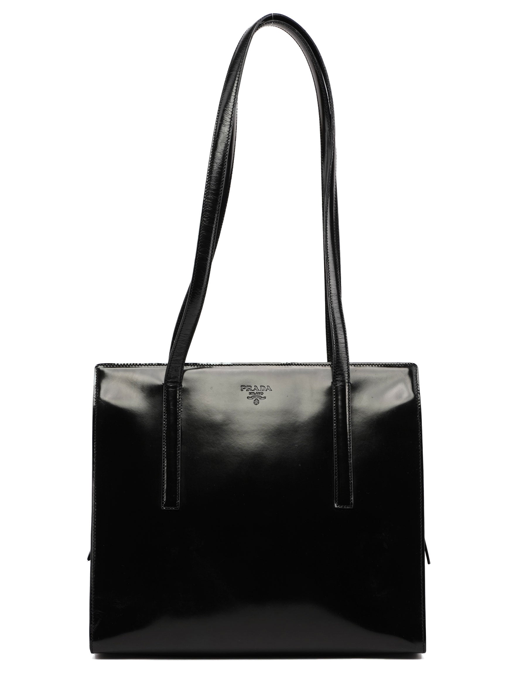 Prada 1995 Black Spazzolato Tote Bag – Rediscover Vintage